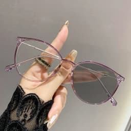 Photosensitive Color-changing Nearsighted Glasses With Anti-blue Light Protection.8147