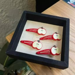 2/10Pcs Fashion Red Apple Hairpins Woman Headwear Barrette Hair Accessories Girls Plastic Green Apple Hair Clip Hair Accessories