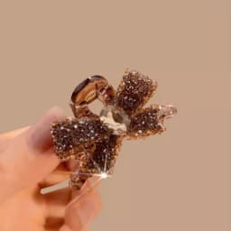 2/4/10pcs Mini Round Rhinestone Hair Claw Retro Zircon Women Girls Claw Clip Small Hairpins Hair Crabs Girls Hair Accessories 