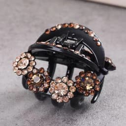 2/4/10pcs Mini Round Rhinestone Hair Claw Retro Zircon Women Girls Claw Clip Small Hairpins Hair Crabs Girls Hair Accessories 