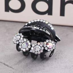 2/4/10pcs Mini Round Rhinestone Hair Claw Retro Zircon Women Girls Claw Clip Small Hairpins Hair Crabs Girls Hair Accessories 