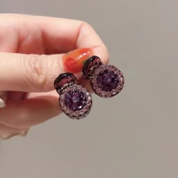 2/4/10pcs Mini Round Rhinestone Hair Claw Retro Zircon Women Girls Claw Clip Small Hairpins Hair Crabs Girls Hair Accessories 