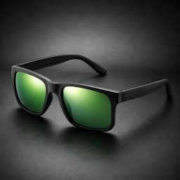 Matte Black Frame Polarized Sunglasses Men Square UV400 Driving Shades Outdoor Sports Sun Glasses