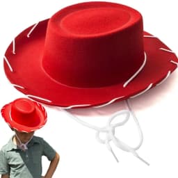 Brown Red Cowboy Western Hats and Bandanas for Kids Costume Hat Accessories for Toddler Child Theme Birthday Party Halloween