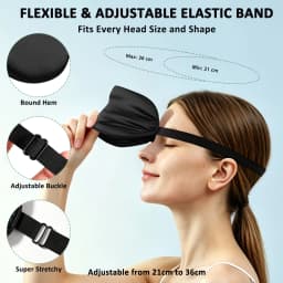 Imitated Silk Eye Cover Adjustable Sleep Eyes Mask Breathable Design Comfortable Blocks Light While Allowing Air Circulation