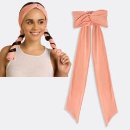 Fashion 2 In 1 Heatless Curls Headband Soft No Heat Hair Styling Tool Long Ribbon Curling Rod for Women