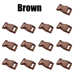 13-100Pcs 10/15/20/25mm Assorted Colors Plastic Side Release Buckle Belt Buckle for Parachute 550 Cord Paracord Bracelet Outdoor