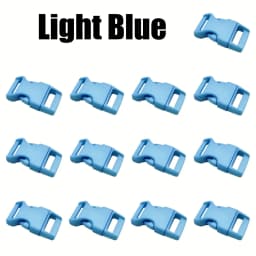 13-100Pcs 10/15/20/25mm Assorted Colors Plastic Side Release Buckle Belt Buckle for Parachute 550 Cord Paracord Bracelet Outdoor