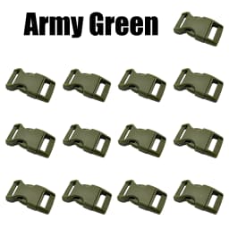 13-100Pcs 10/15/20/25mm Assorted Colors Plastic Side Release Buckle Belt Buckle for Parachute 550 Cord Paracord Bracelet Outdoor