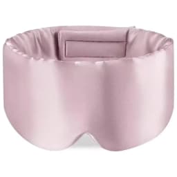Silk Sleep Mask Soft Pressureless Sleeping Mask 100% Mulberry Silk for Eye Skin Anti Wrinkles Adjustable Wide Velcro Ear Cover