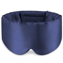 Silk Sleep Mask Soft Pressureless Sleeping Mask 100% Mulberry Silk for Eye Skin Anti Wrinkles Adjustable Wide Velcro Ear Cover