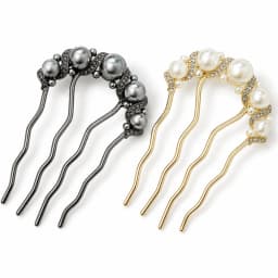 Korean Pearl Hair Fork for Women Alloy Rhinestone U Shaped Hair Pin French Twist Bun Holder Wedding Bridal Hair Accessories Gift