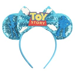 Cartoon Mouse Ear Headband Sequins Bow Hairband Space Astronaut Cowboy Party Hair Accessory for Women Cosplay Costume Headwear