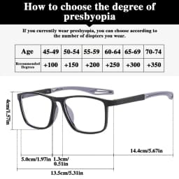 8-pay Value Pack of Reading Glasses Fashionable Two-tone Glasses for Men and Women Magnifying Glasses
