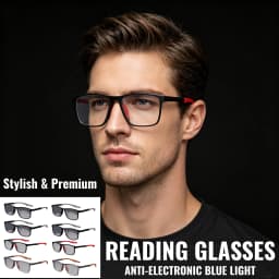 8-pay Value Pack of Reading Glasses Fashionable Two-tone Glasses for Men and Women Magnifying Glasses
