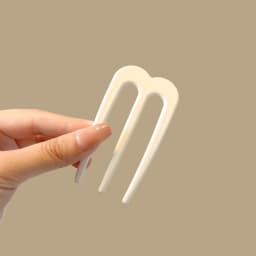 French Hair Pins for Women U Shaped Hair Forks Vintage Hairstyle Accessories Fashion 3 Prong Bun Hair Sticks