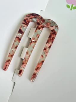 French Hair Pins for Women U Shaped Hair Forks Vintage Hairstyle Accessories Fashion 3 Prong Bun Hair Sticks