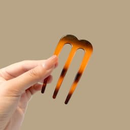 French Hair Pins for Women U Shaped Hair Forks Vintage Hairstyle Accessories Fashion 3 Prong Bun Hair Sticks