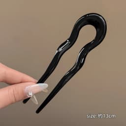 French Hair Pins for Women U Shaped Hair Forks Vintage Hairstyle Accessories Fashion 3 Prong Bun Hair Sticks