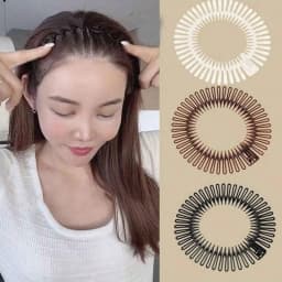 Flexible Full Circle Headbands Stylish Plastic Stretchable Hair Comb for Daily Hair Styling Multifunctional Hair Accessories