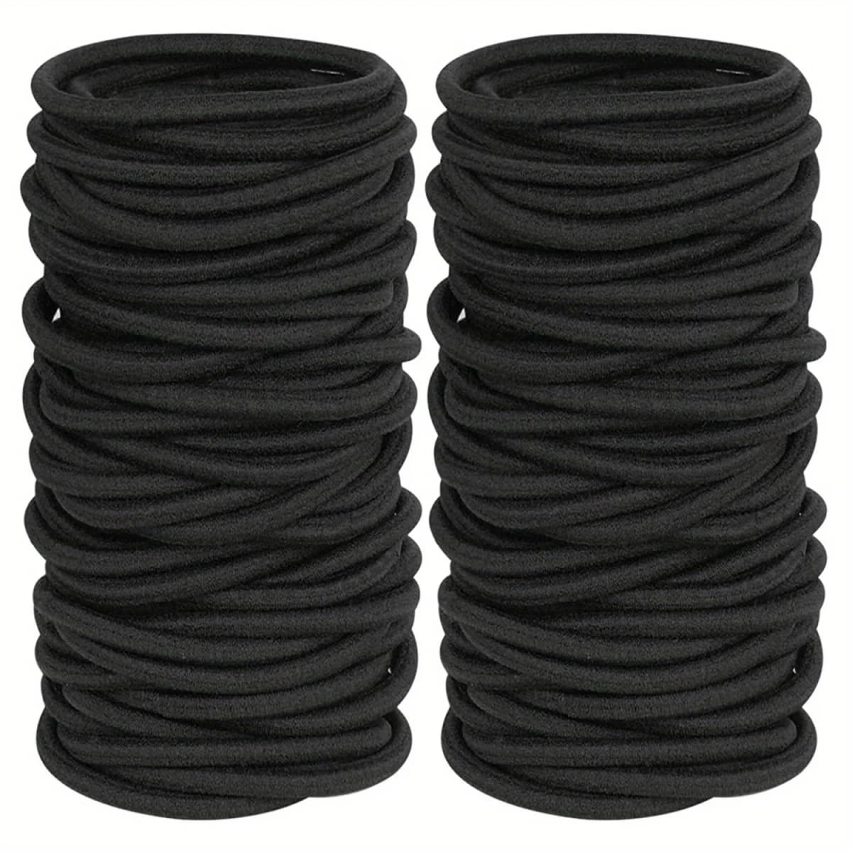 20/30/50/100pcs Women Hair Accessories Black Simple Girl Elastic Hair Ropes Durable Hair Rings Casual Ponytail Hair Scrunchies