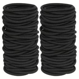 20/30/50/100pcs Women Hair Accessories Black Simple Girl Elastic Hair Ropes Durable Hair Rings Casual Ponytail Hair Scrunchies