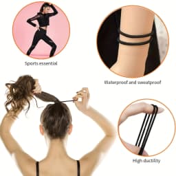 20/30/50/100pcs Women Hair Accessories Black Simple Girl Elastic Hair Ropes Durable Hair Rings Casual Ponytail Hair Scrunchies