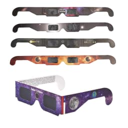 Pack Of 10 Solar Eclipse Glasses -Total Solar Eclipse Viewing Sunglasses With Superior Optics,Sun Safe Shades For Adults Or Kids