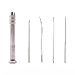 Leather Sewing Awl Set Replaceable Multifunctional Shoes Repair Tool Kit Punch Stitching Needles DIY Sewing Leathercraft