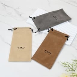 Fashion Portable Glasses Case Eyewear Accessories Soft Eyeglasses Bag Sunglasses Bags Solid Color Drawstring Pouch Bags