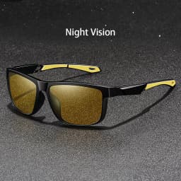 Fashion Vintage Square Frame Unisex Night Vision Glasses Reduce Visual Fatigue Lenses Anti-Glare Anti-Reflective Eyewear