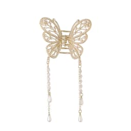 AWAYTR Shark Crab Clips Girls Hairpin Hair Accessories Korean Women Simple Hair Claw Clip Butterfly Pearl Tassel Hair Clip
