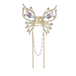 AWAYTR Shark Crab Clips Girls Hairpin Hair Accessories Korean Women Simple Hair Claw Clip Butterfly Pearl Tassel Hair Clip