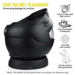 Motorcycle Helmet Stands Round Helmet Donut Ring Service Pad Portable for Clean Visor Remove Pads and Installing Equipments