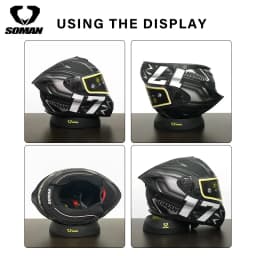 Motorcycle Helmet Stands Round Helmet Donut Ring Service Pad Portable for Clean Visor Remove Pads and Installing Equipments