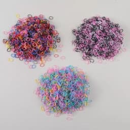 1500PCS Disposable Rubber Band Hair Ties for Girls Colorful Children's Headband Ponytail Holder Kids Hair Accessories