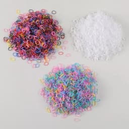 1500PCS Disposable Rubber Band Hair Ties for Girls Colorful Children's Headband Ponytail Holder Kids Hair Accessories
