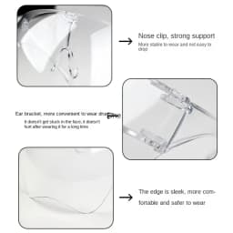 Full Face High-definition Transparent Anti Fog Anti Splash Protective Mask High Transparency Goggles Nail Art Tool