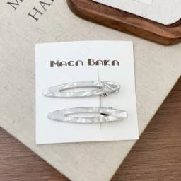2pcs/set Acetate Hair Clips Hollowed Oval Geometric Barrettes Side Pins Hairpin Women Hair Accessories