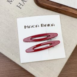 2pcs/set Acetate Hair Clips Hollowed Oval Geometric Barrettes Side Pins Hairpin Women Hair Accessories