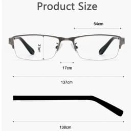 2025 Adjustment Photochromic Multifocal Reading Glasses Men Progressive Anti-Blue Ray Business Spectacles Half-Frame +1.0-3.5
