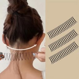 1/3Pcs Base U Shape Hair Styling Accessories for Women Girls French Twist Updo Bun Holder Tools Invisible Broken Hair Hairpin