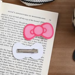 Japanese New Trend Alloy Resin Cartoon Bow Hair Clip Student Party Kawaii Hair Accessories Women's Cute Side Clip Duckbill Clip