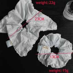 1Pc Women's Elegant Soft Light Blue Solid Hair Scrunchie, Korean Ins Minimalist Fashion Versatile Cute Hair Tie Scarf, Daily