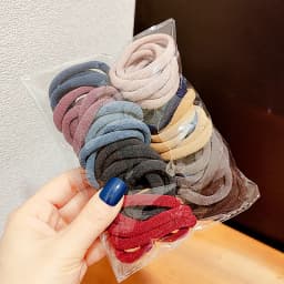 Anti-Slip Scrunchie Hair Tie 50 PCS Women Seamless Elastic Hairband for Running Daily Non-Damage Hair