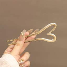 U-Shaped Hair Fork Fashion Alloy Hairpin Gold Silver Black Color Metal Hairpin Geometric Design Headwear Hair Sticks Women Girls