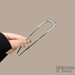 U-Shaped Hair Fork Fashion Alloy Hairpin Gold Silver Black Color Metal Hairpin Geometric Design Headwear Hair Sticks Women Girls