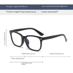 1/3PCS Minimalist Square Transparent Lens Glasses - Blue Light Barrier Suitable For Daily And Casual Wear 15969