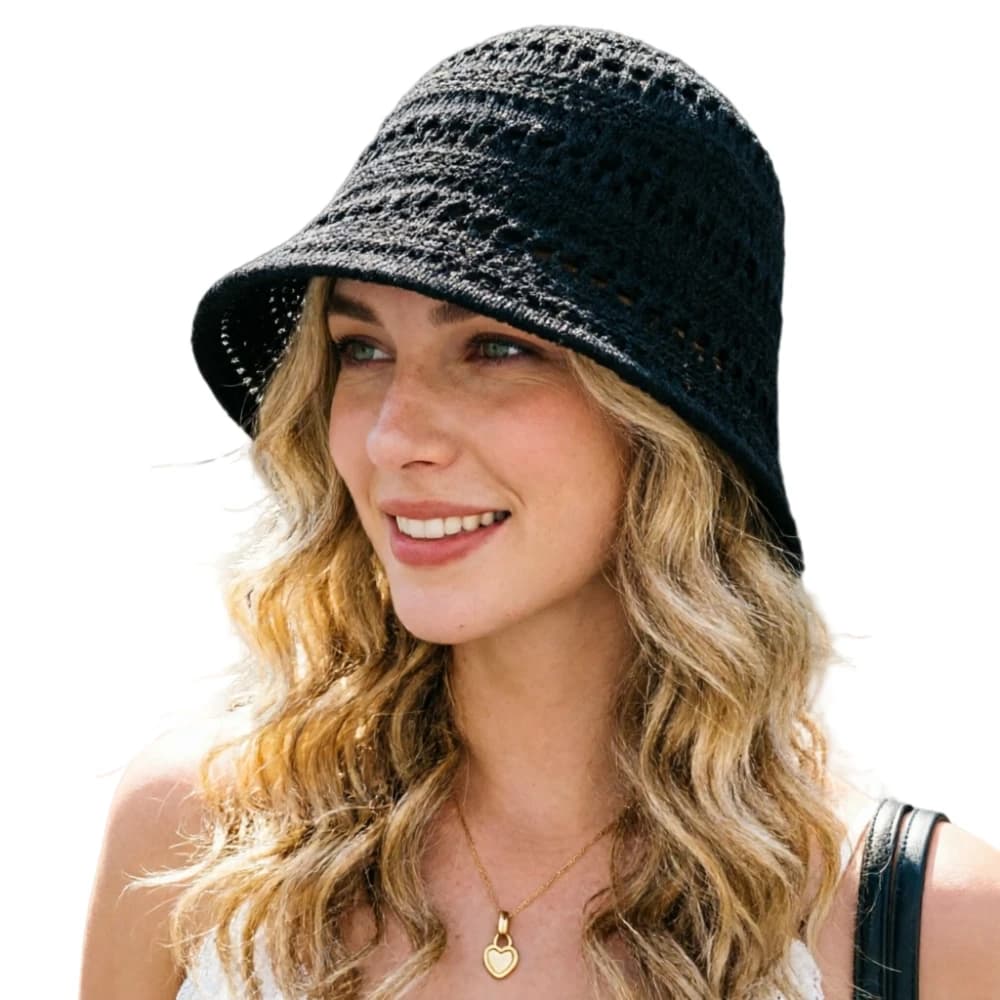 Summer Sun Protection Fishing Hat Season: Hollow and lightweight Sun Hat, Sun Hat with Bucket Shape Suitable for Both