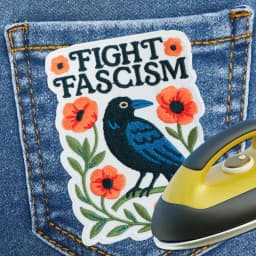1PC Flowers & Bird Embroidered Patch Iron On Statement Letter Adhesive Badge DIY Gift For Clothes Cap Bag Jacket Trucker Hat